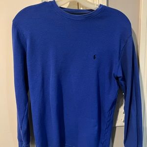 polo ralph lauren mens medium waffle long sleeve shirt